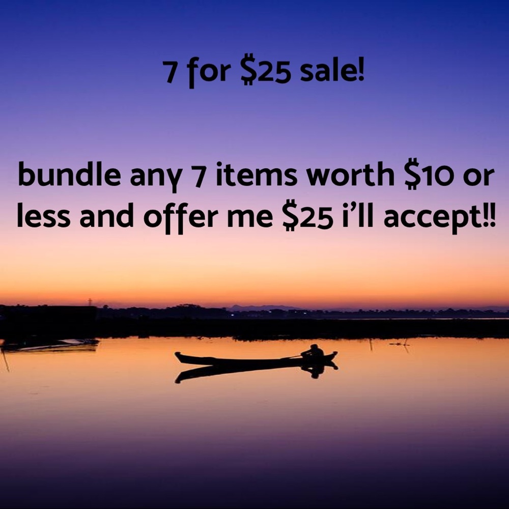 7 for $25 sale 💙